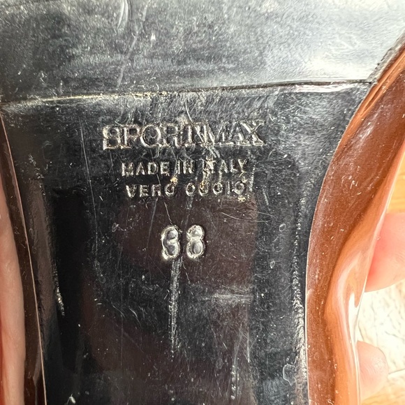 Sportmax brown patent leather kitten heel - size IT 38 (US 8) - Picture 4 of 9